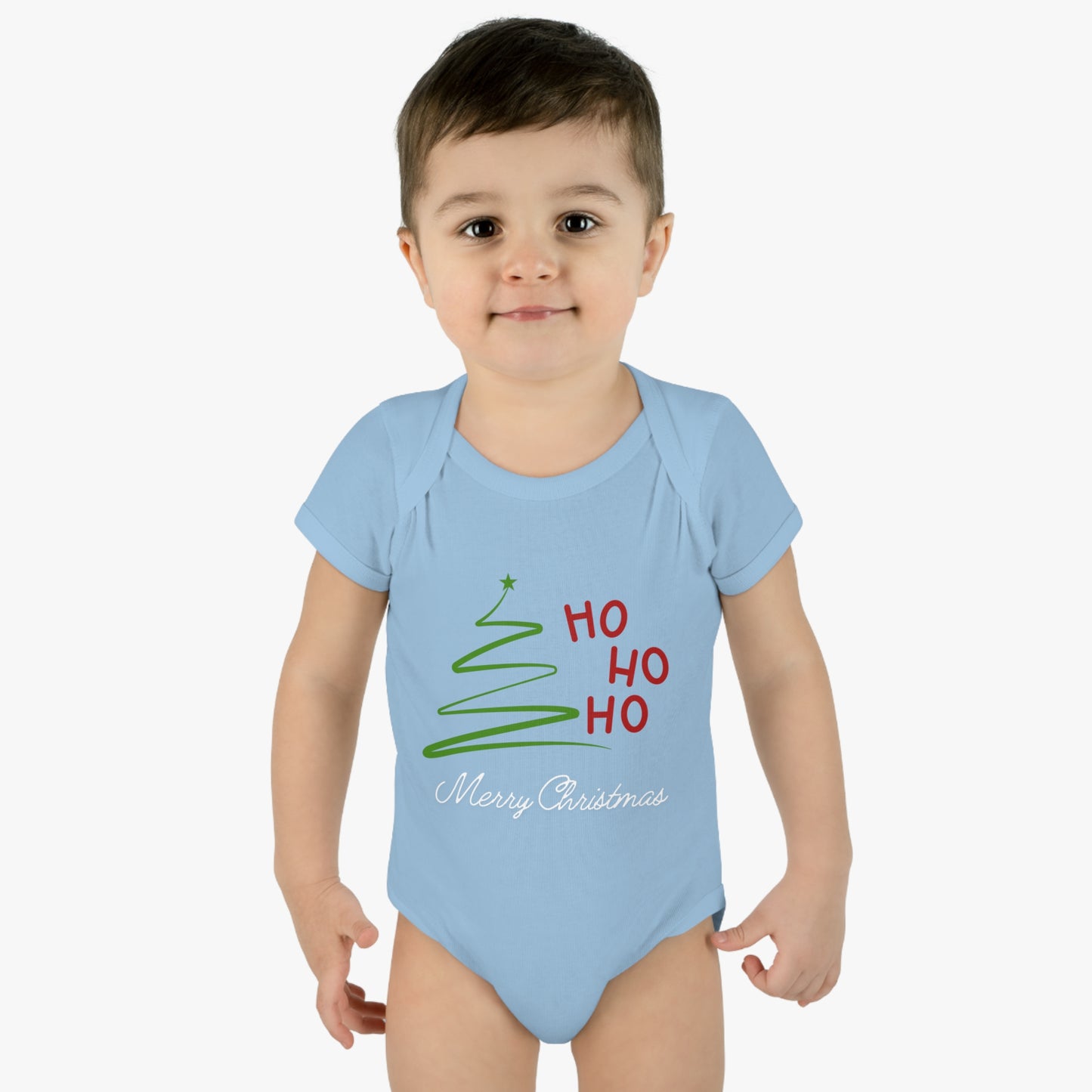 Ho ho ho , Infant Baby Rib Bodysuit