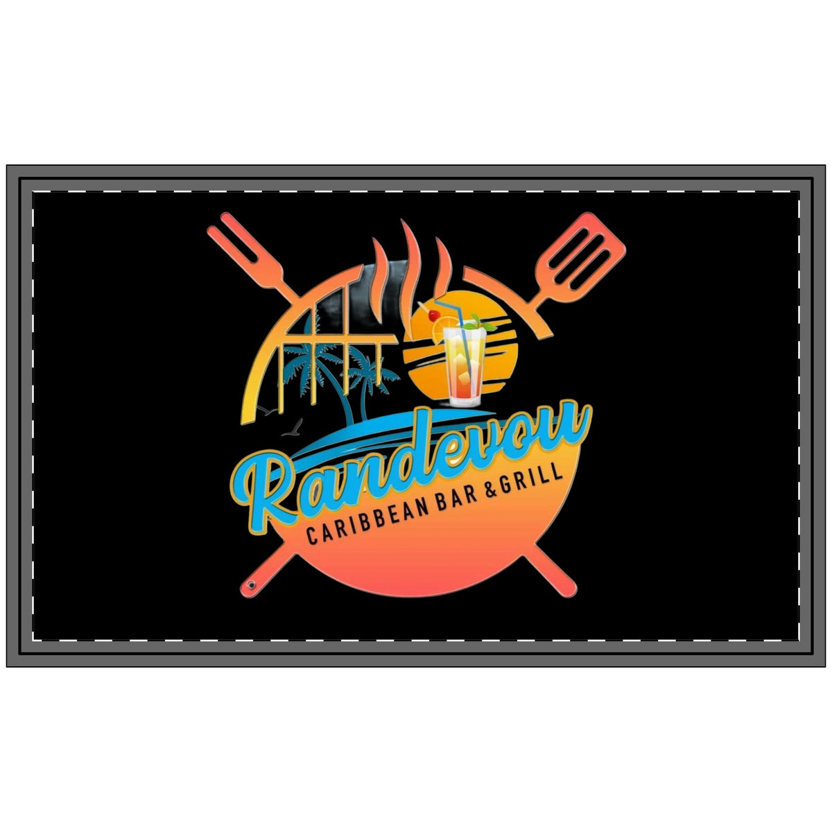 Randevou vous Caribbean bar Polyester Doormat