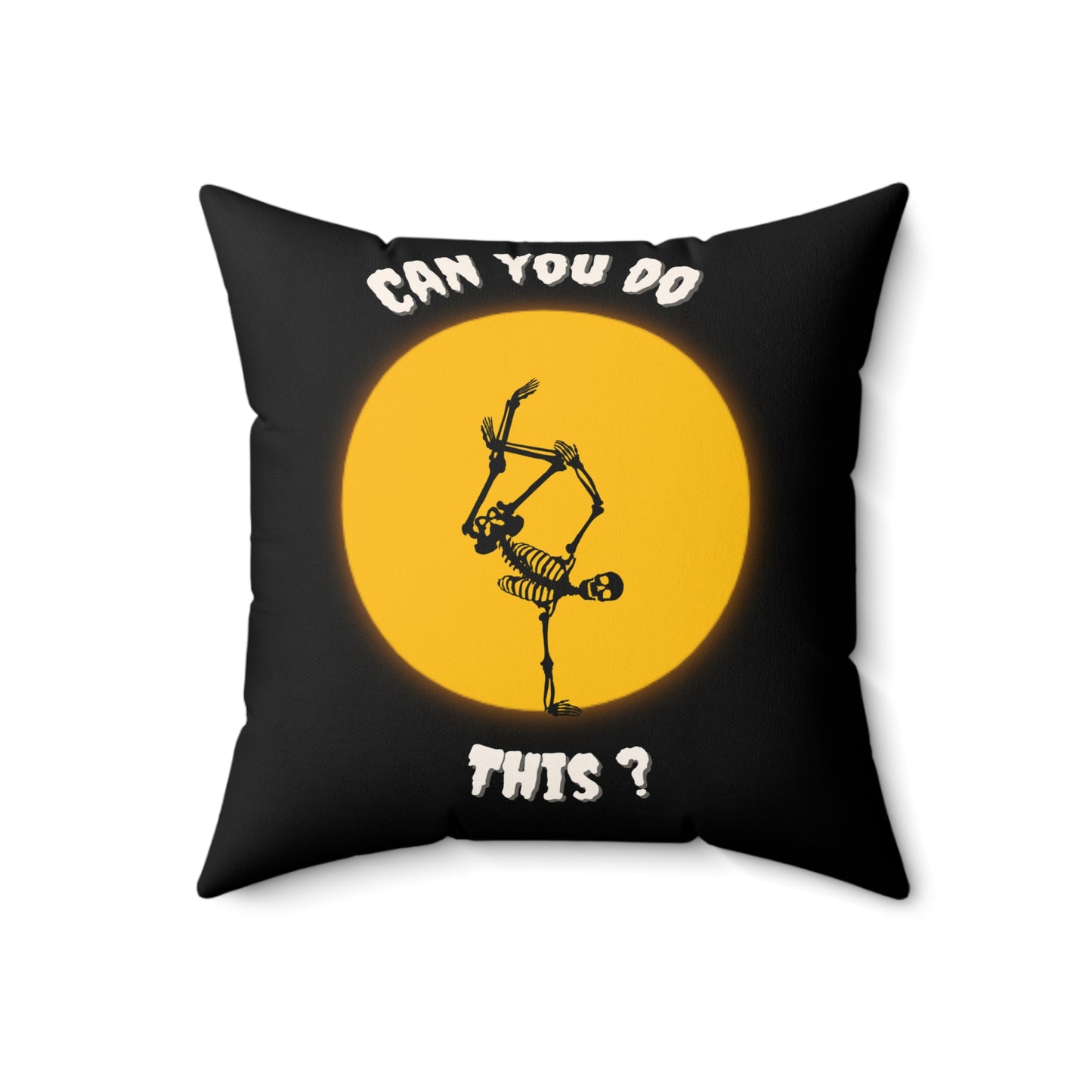 Halloween skeleton dance Spun Polyester Square Pillow