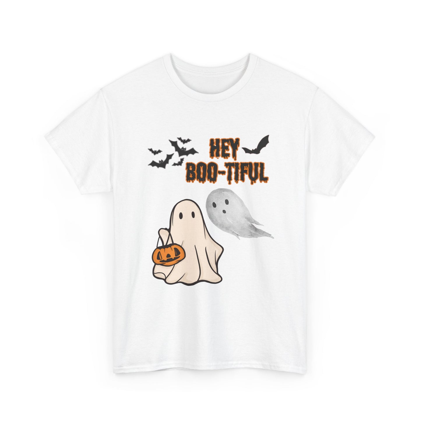 Halloween shirt, Hey Boo-tiful Unisex Heavy Cotton Tee