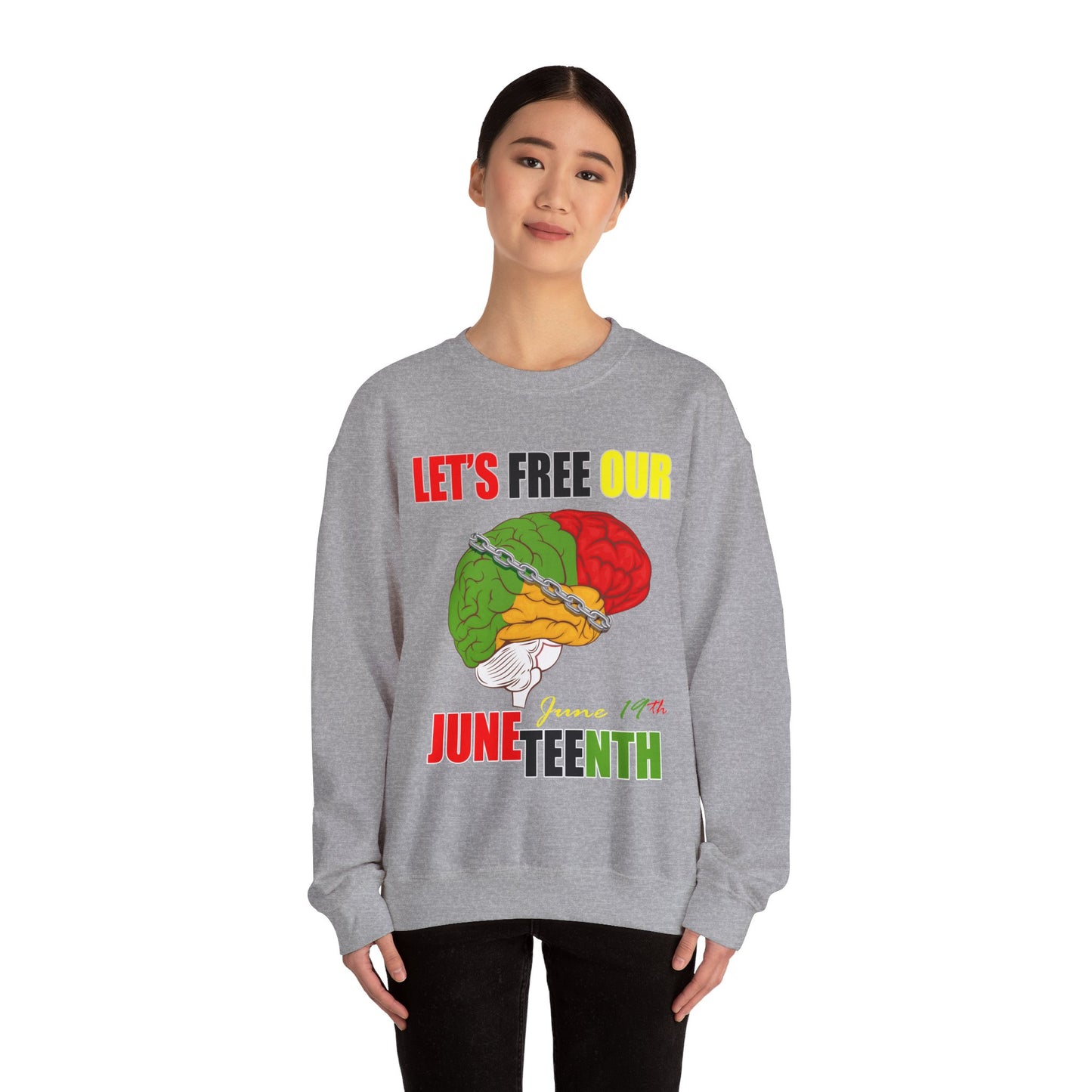 Juneteenth June 19 Unisex Heavy Blend™ Crewneck Sweatshirt