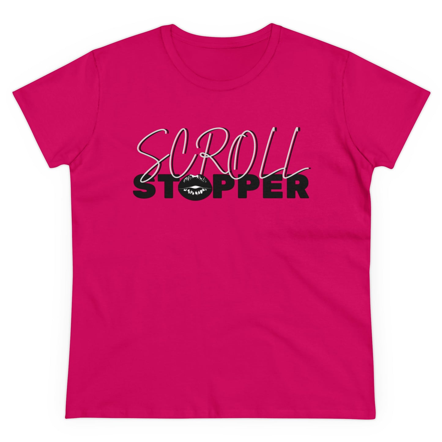 Scroll stopper cute Women's Midweight Cotton Tee