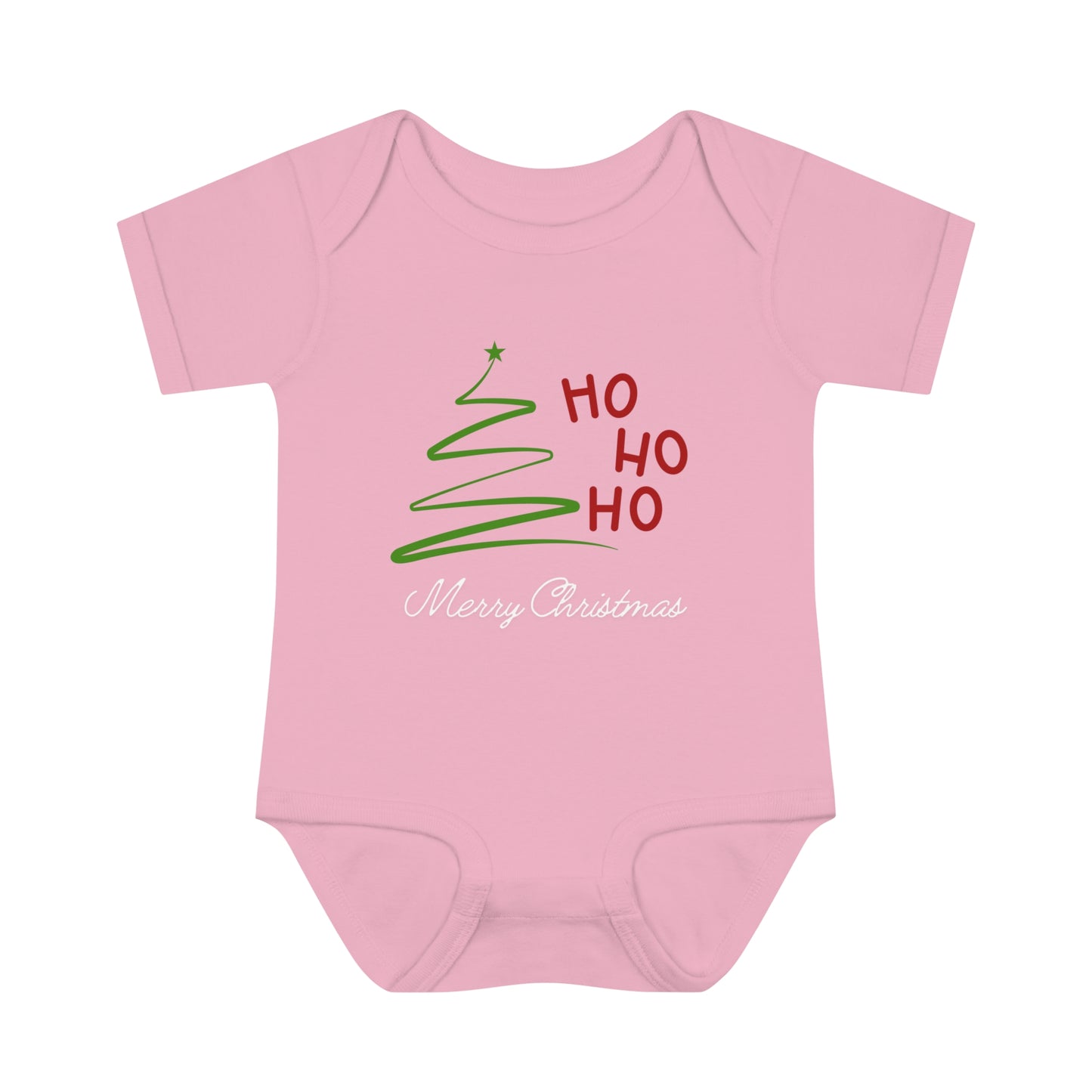 Ho ho ho , Infant Baby Rib Bodysuit