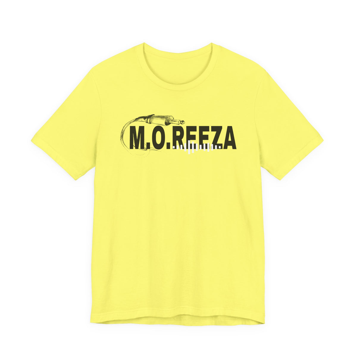 Moreeza Stylish Unisex Jersey Tee with M.O.R.E.E.Z.A Design, Trendy Casual Wear, Everyday Comfort, Perfect for Gift Giving, Graphic Tee