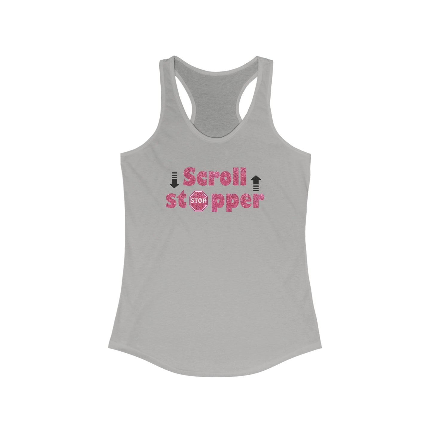 Scroll stopper Women's Ideal Racerback Tank