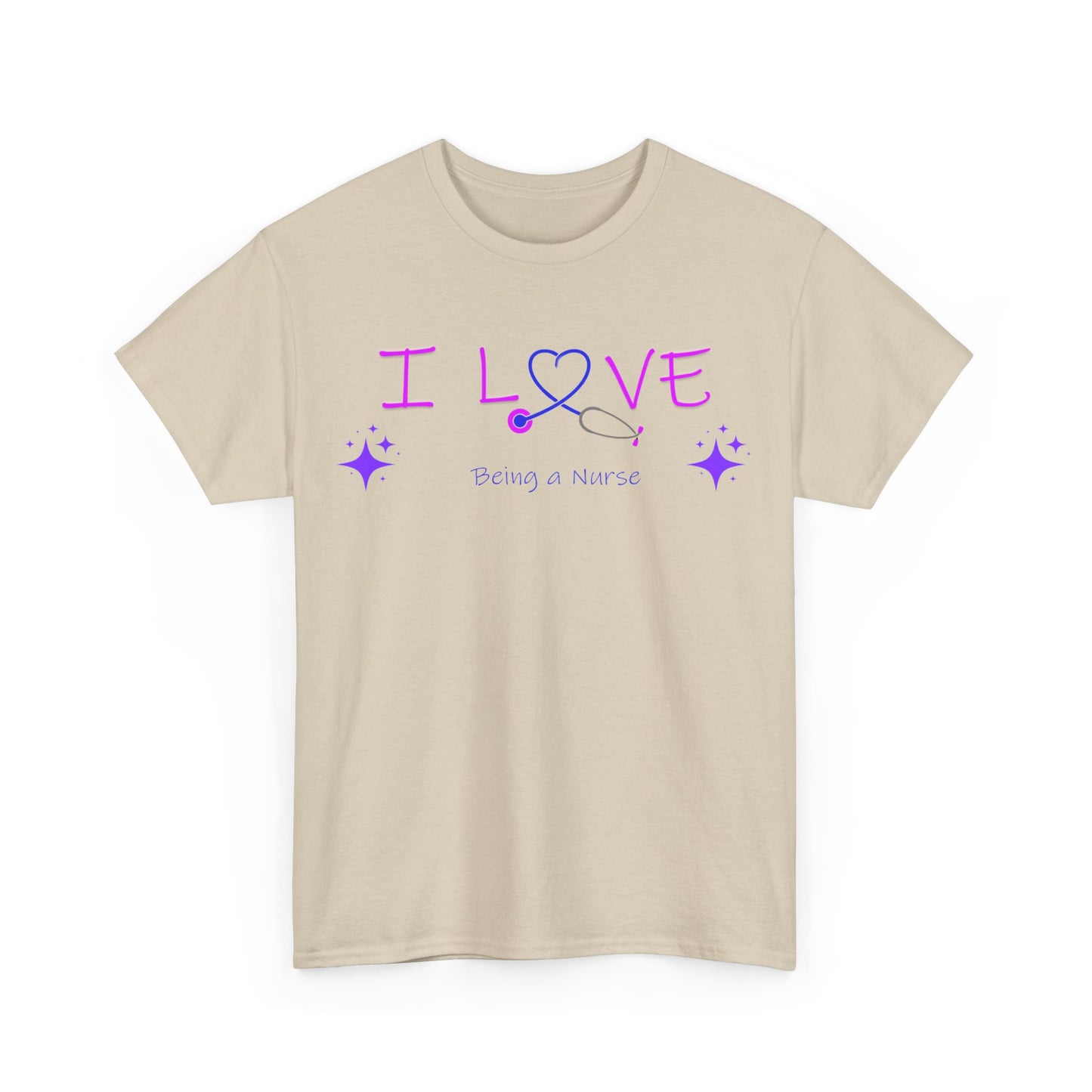 love being a nurse Unisex Heavy Cotton Tee