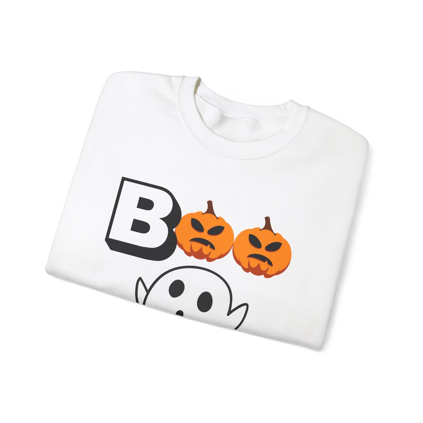 Boo Ghost, Unisex Heavy Blend™ Crewneck Sweatshirt