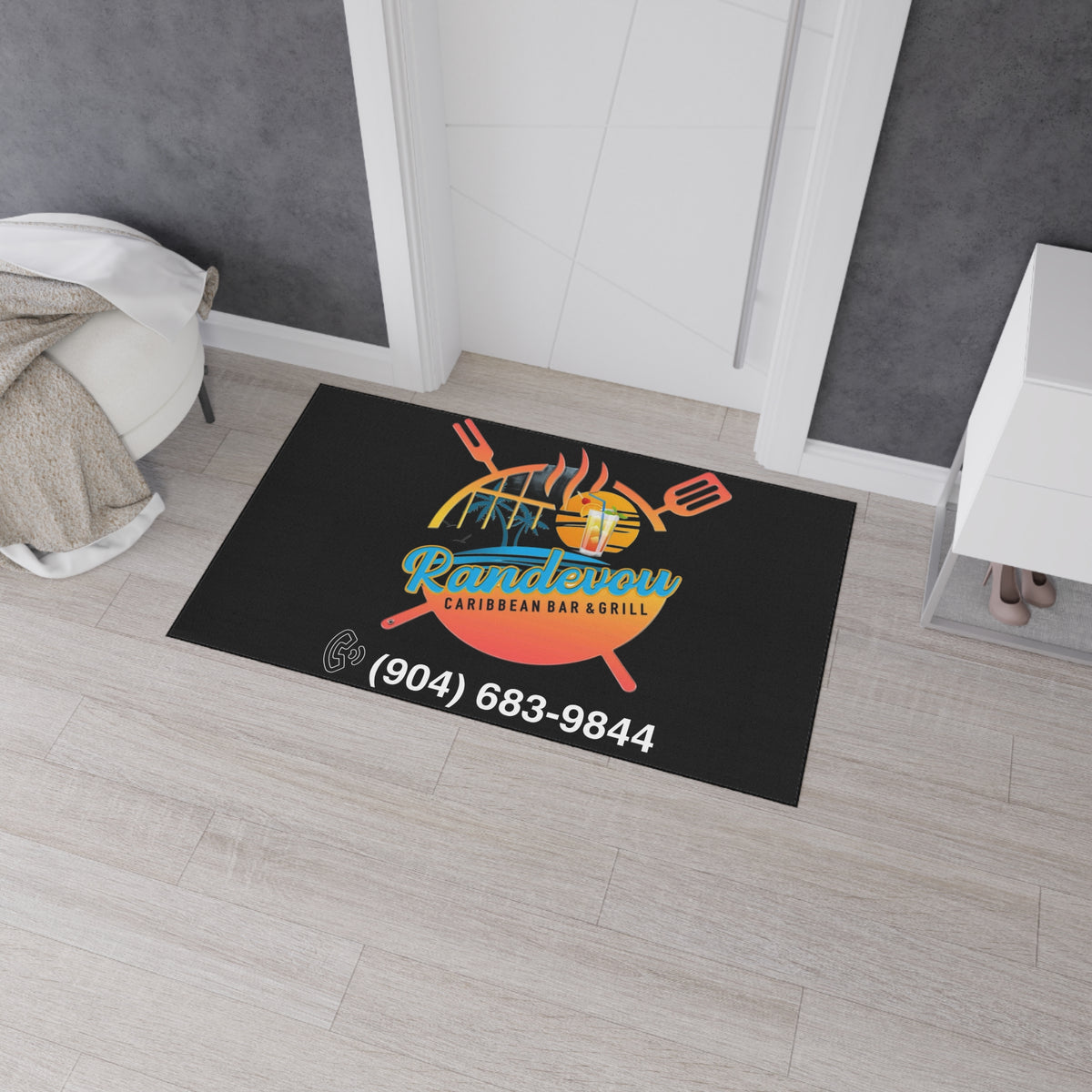 Randevous Bar and Grilled Heavy Duty Floor Mat
