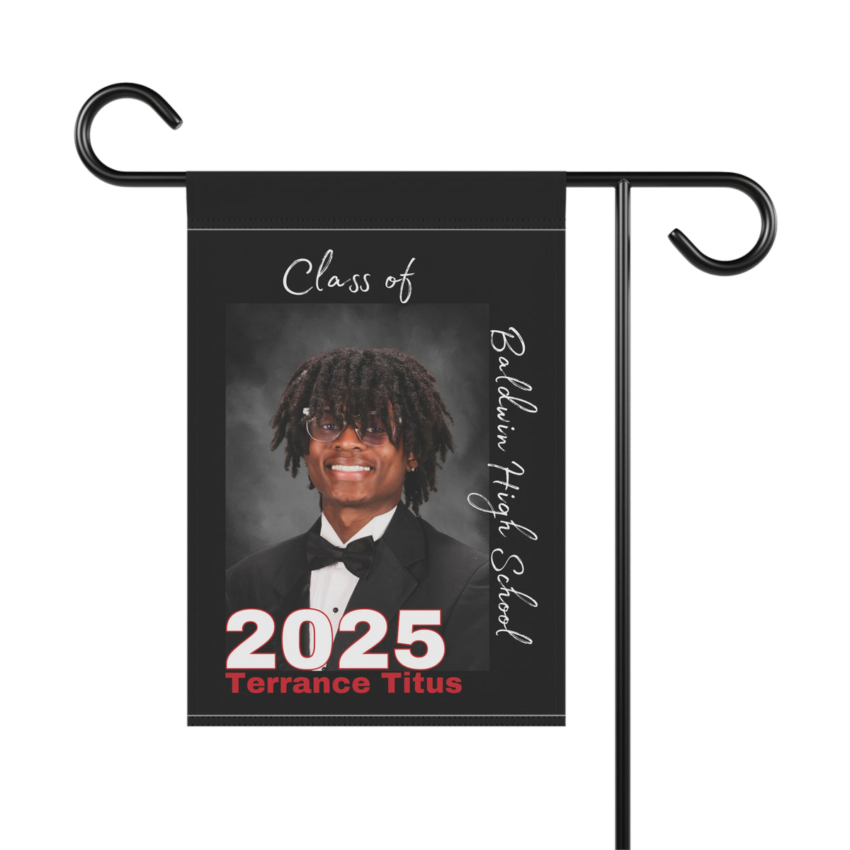 Terrance Titus Personalized Graduation Garden Banner - Class of 2025