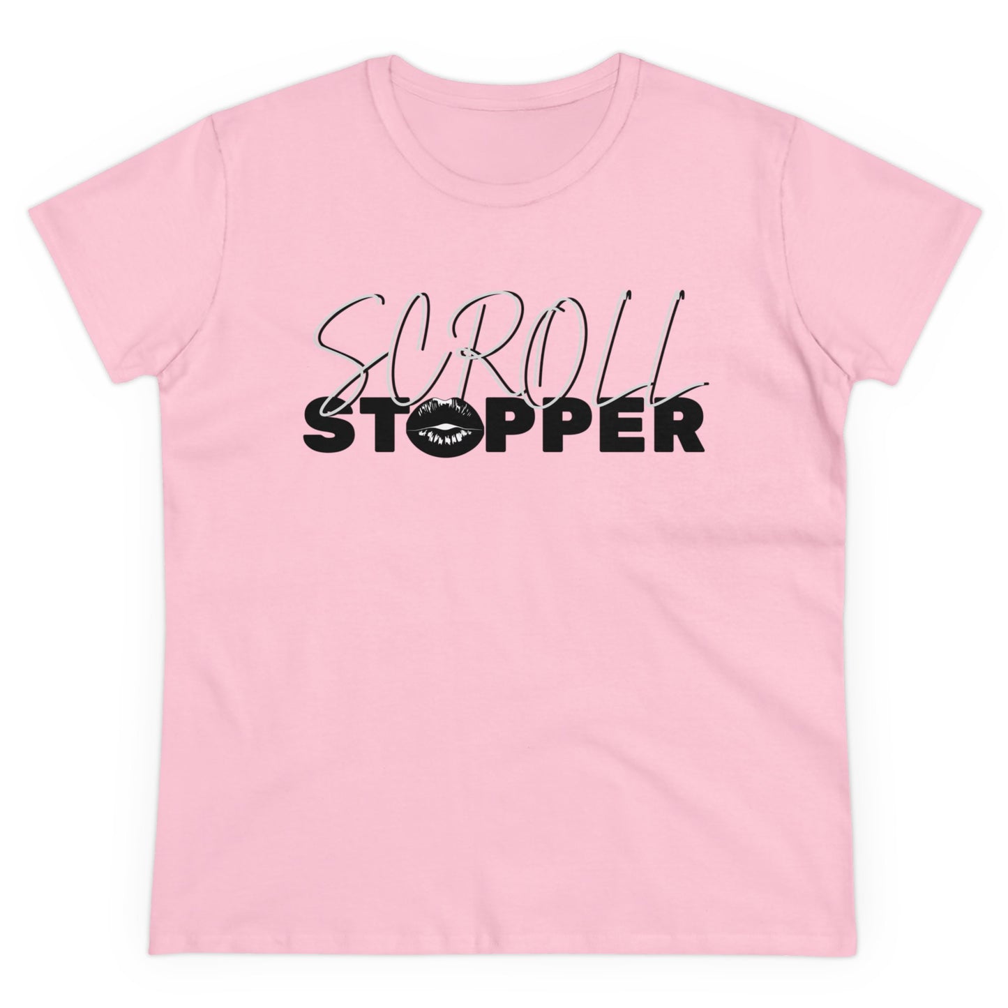 Scroll stopper cute Women's Midweight Cotton Tee