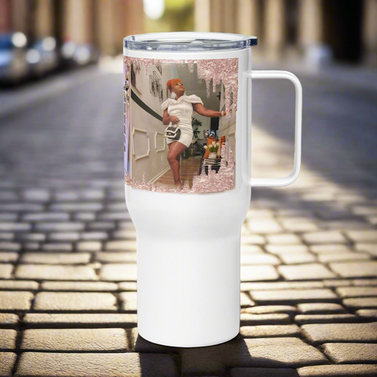 Marie S. Travel mug with a handle