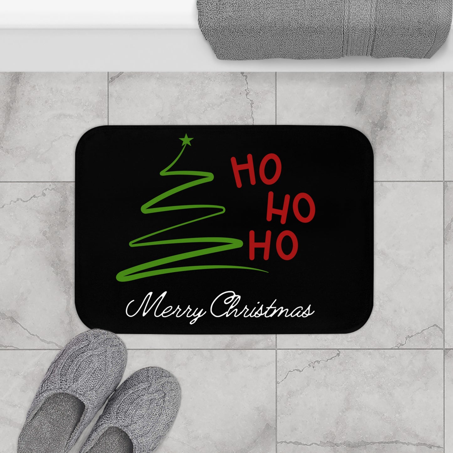 Ho ho ho Merry Christmas, Bath Mat