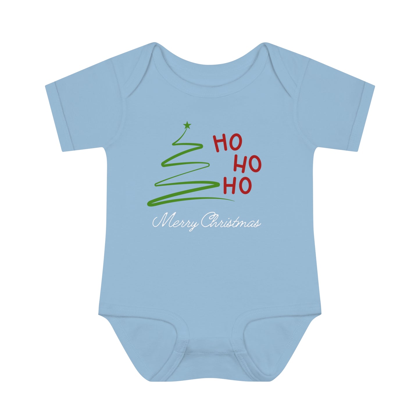 Ho ho ho, Merry Christmas. Infant Baby Rib Bodysuit