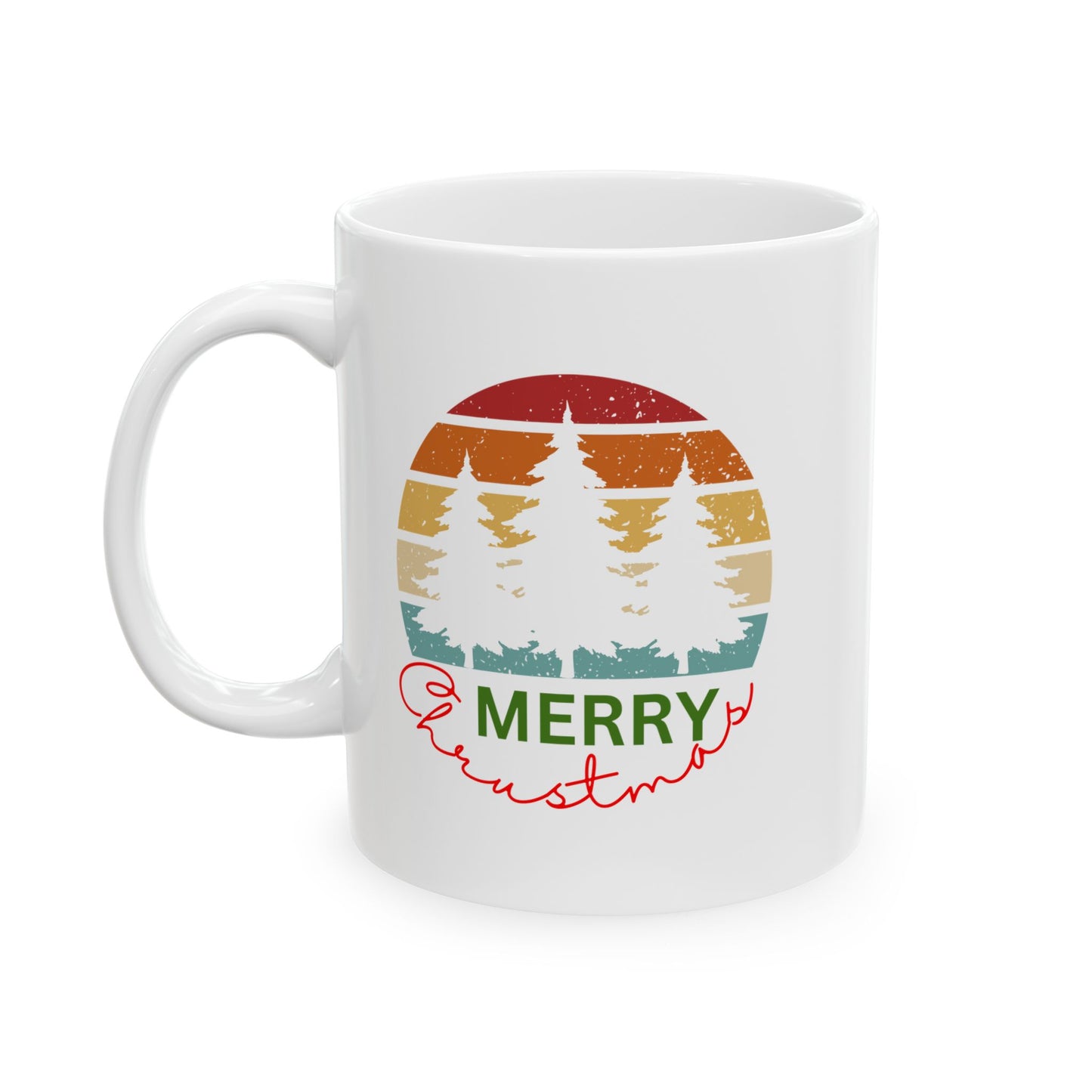 Merry Christmas, Ceramic Mug, (11oz, 15oz)