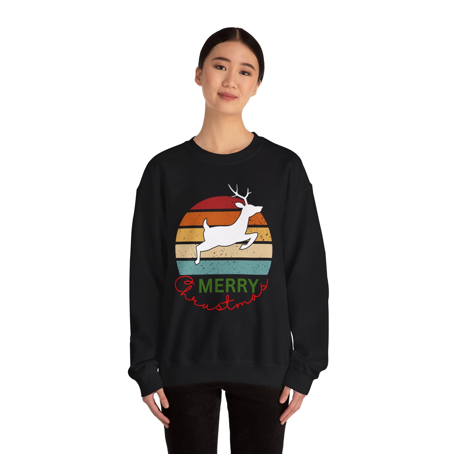 Ho ho ho deer, Merry Christmas. Crewneck Sweatshirt