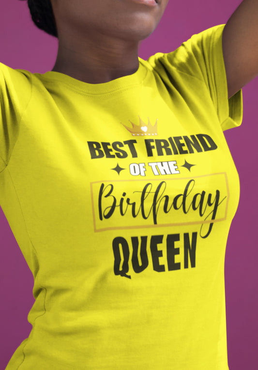 Best friend of the birthday queen Unisex Jersey Short Sleeve Tee