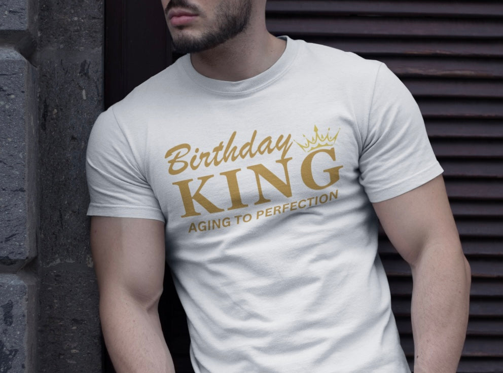 Birthday King and birthday queen Unisex Heavy Cotton Tee