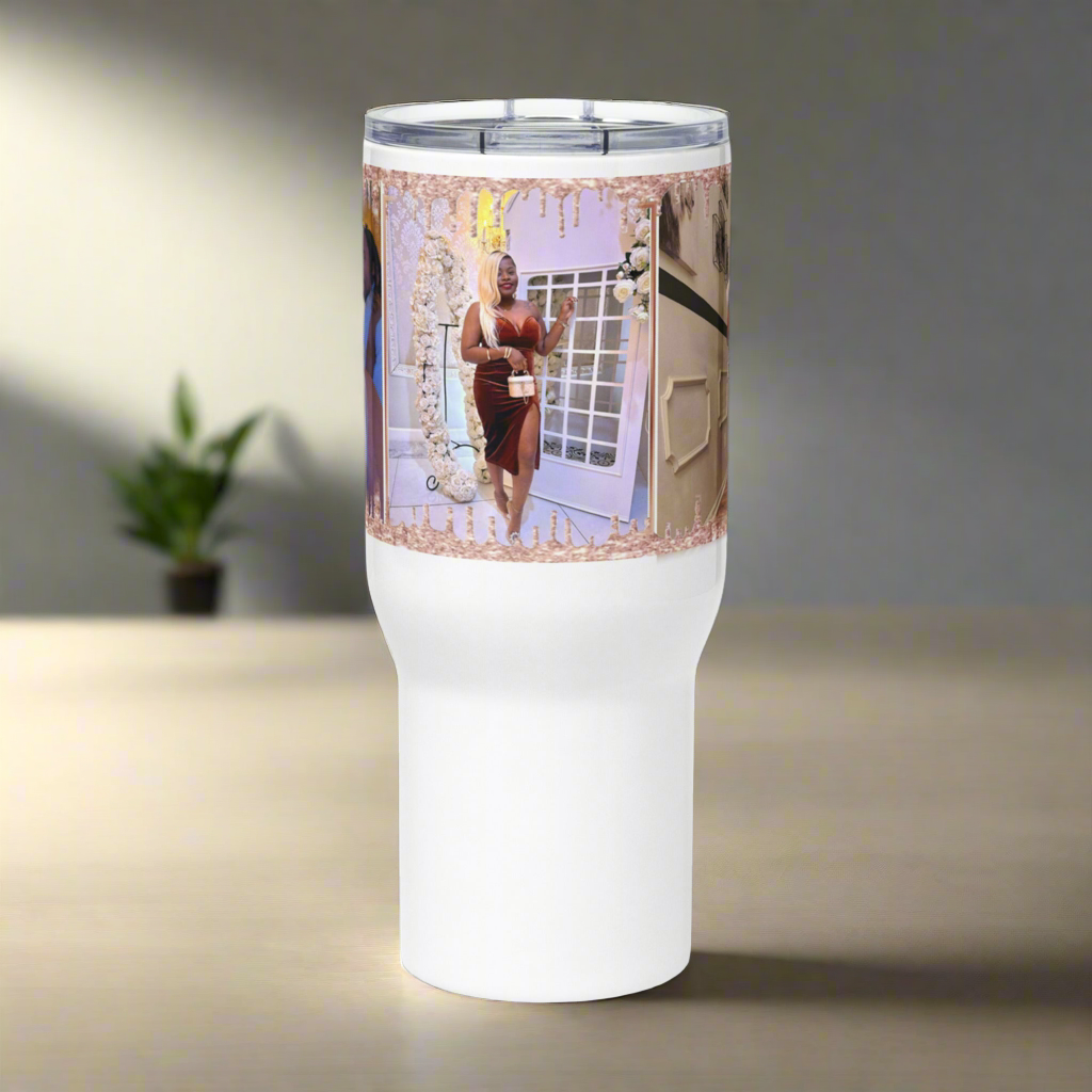 Marie S. Travel mug with a handle