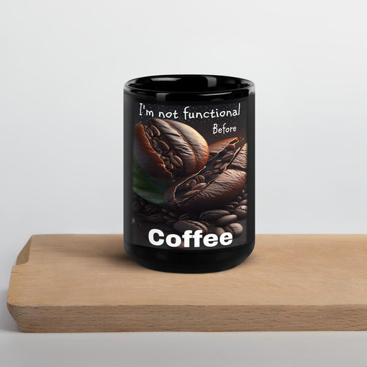 Coffee Black Glossy Mug