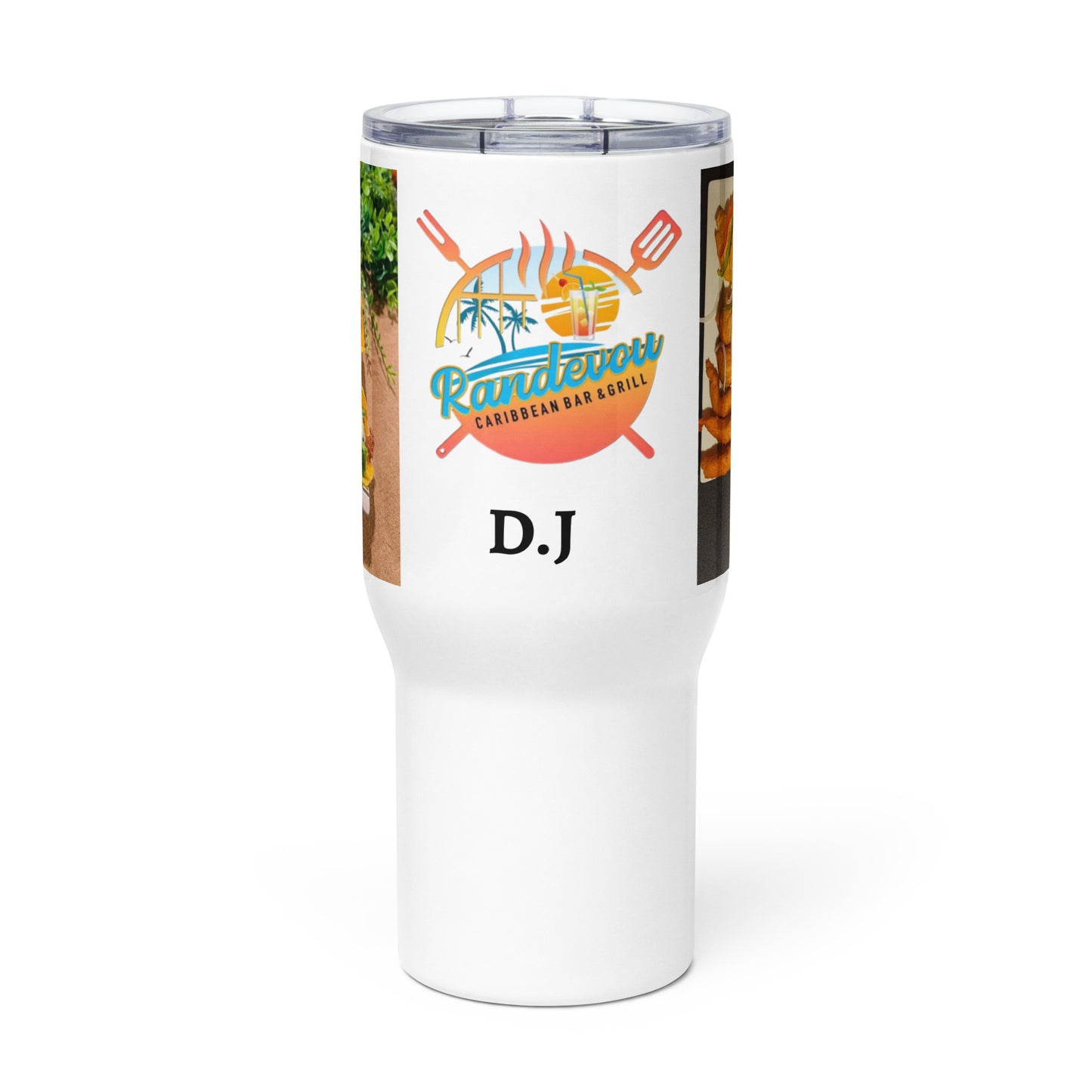 Dj Travel mug with a handle