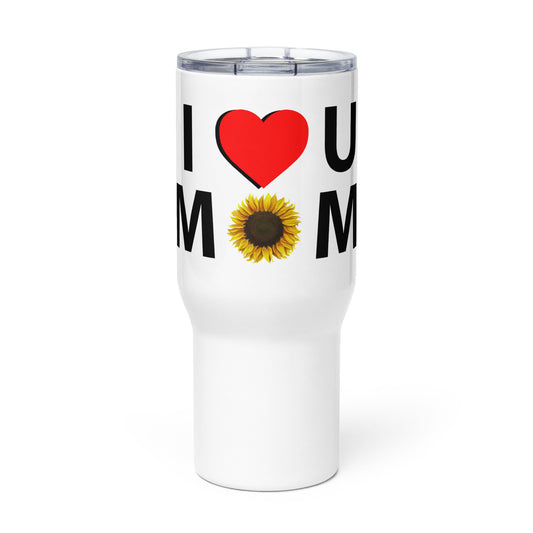 love mom Travel mug with a handle