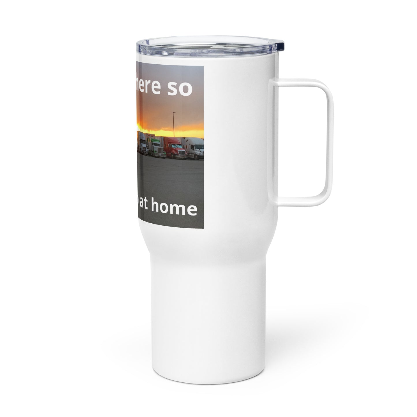 Truck drivers Travel mug with a handle