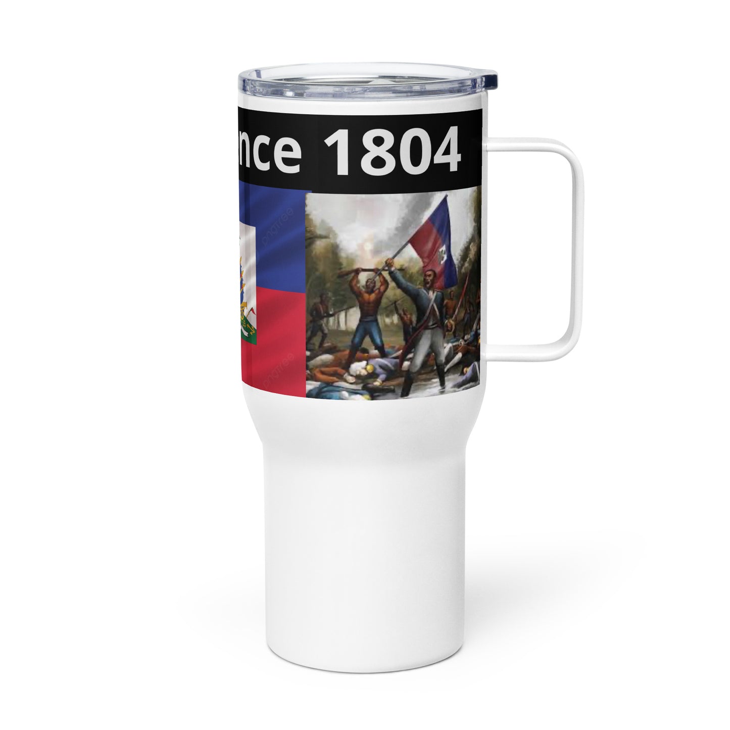 Haiti inde Travel mug with a handle