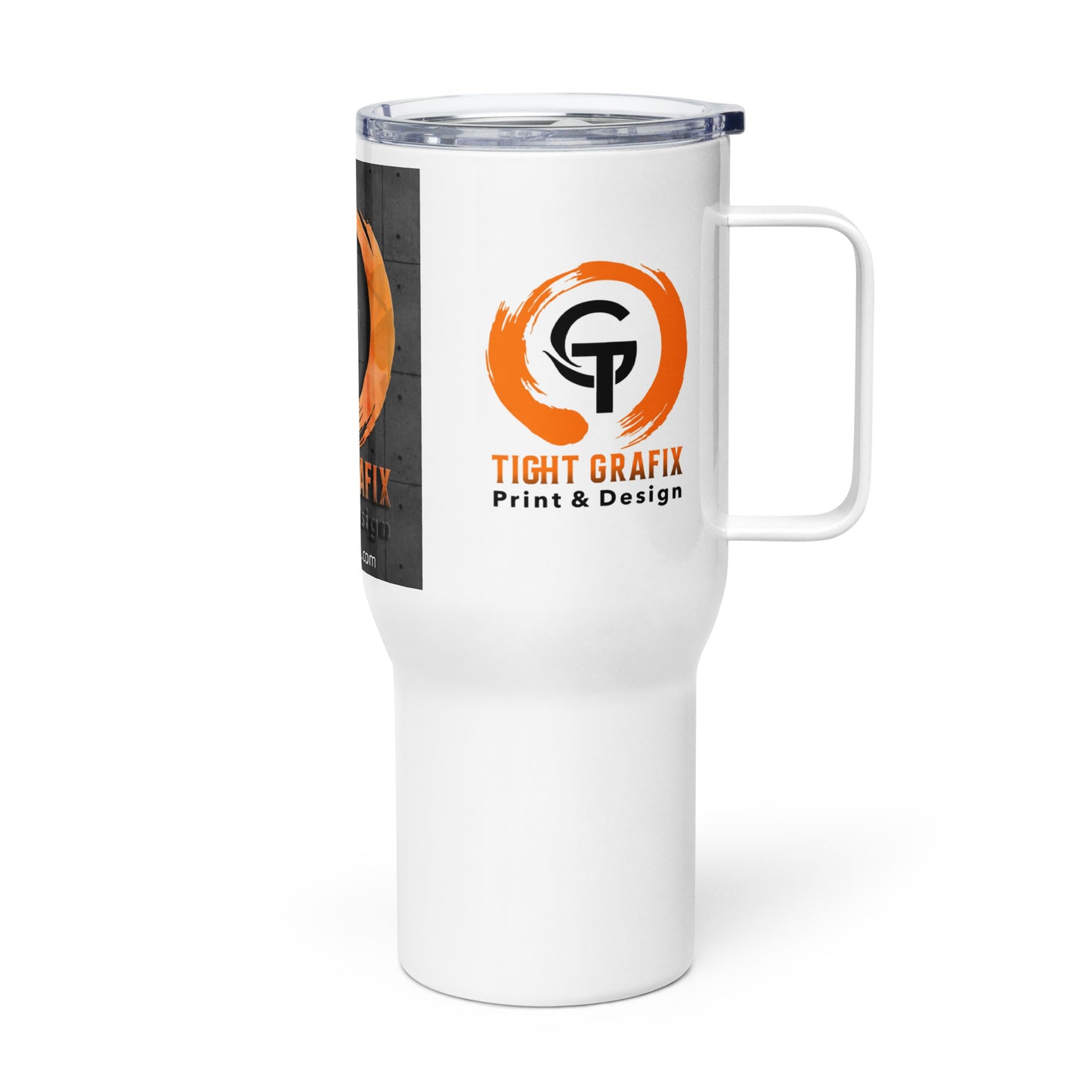 Tighthtafix Travel mug with a handle