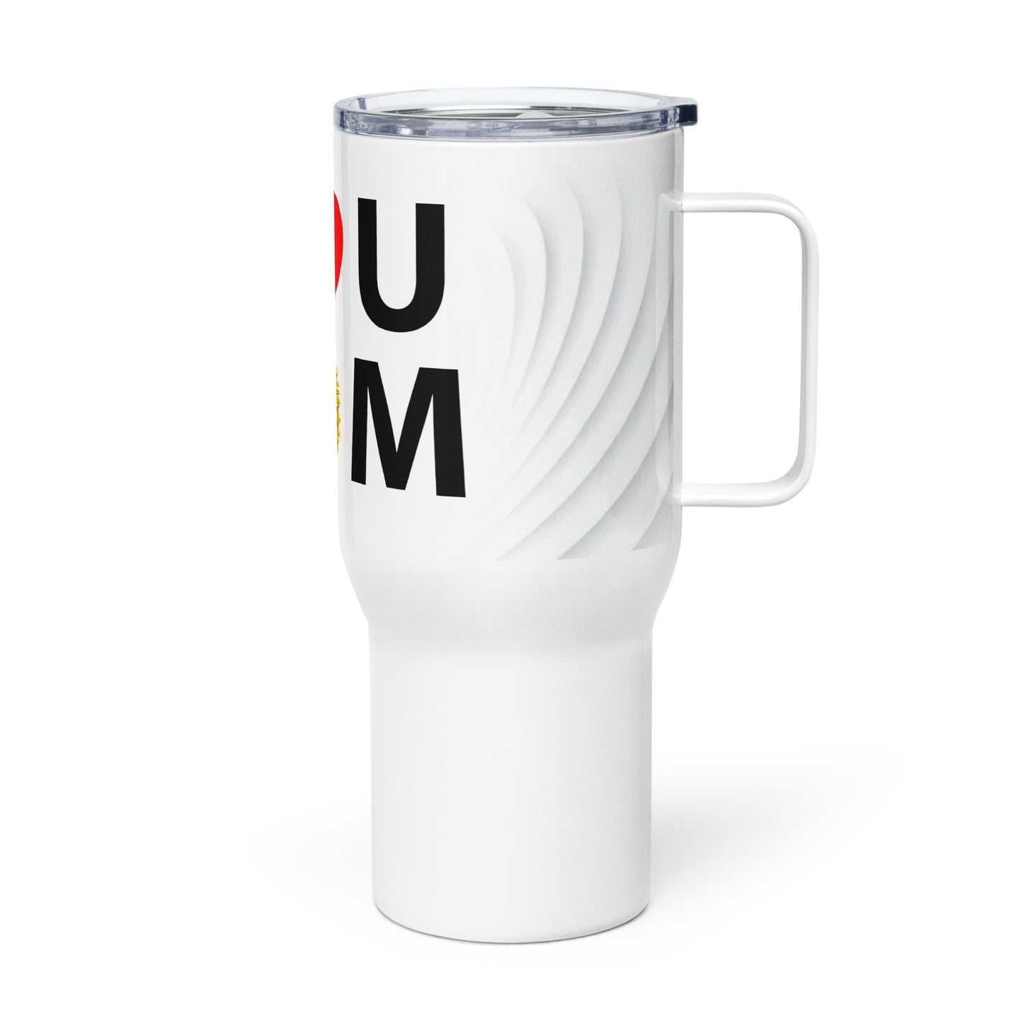 love mom Travel mug with a handle