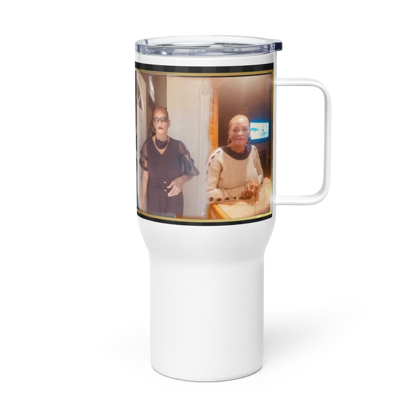 Le beau Travel mug with a handle