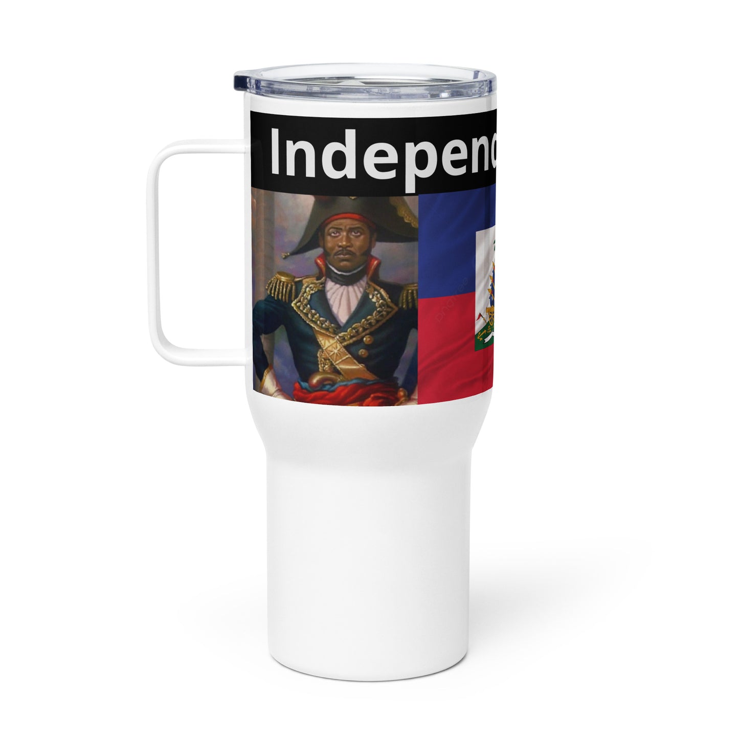 Haiti inde Travel mug with a handle