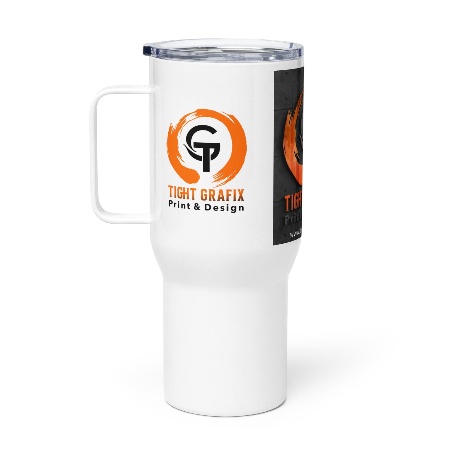 Tighthtafix Travel mug with a handle