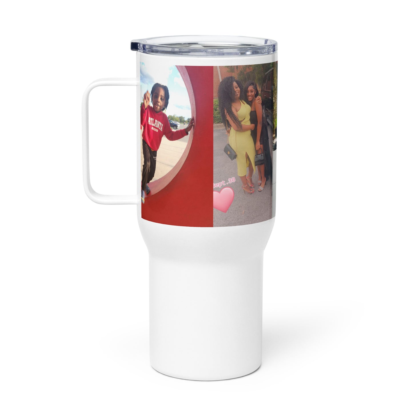 Titus family Travel mug with a handle