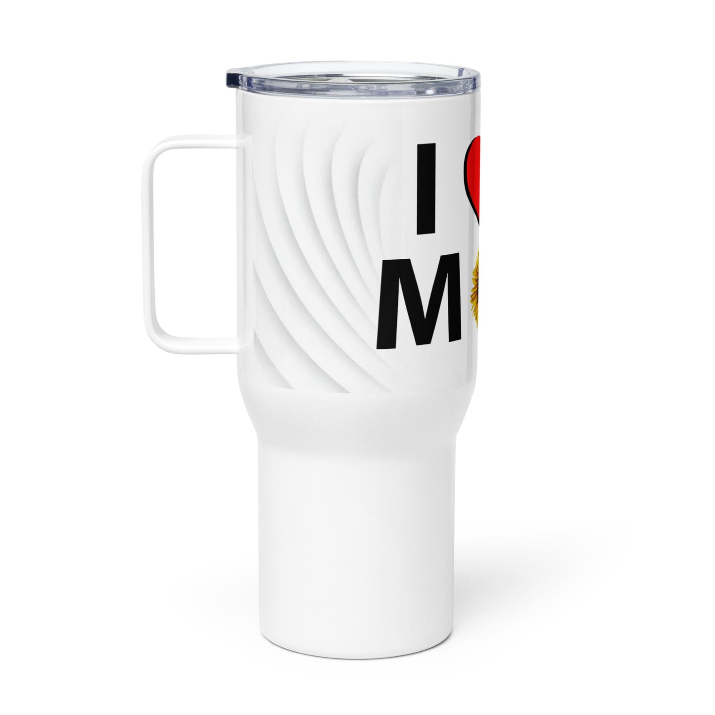 love mom Travel mug with a handle