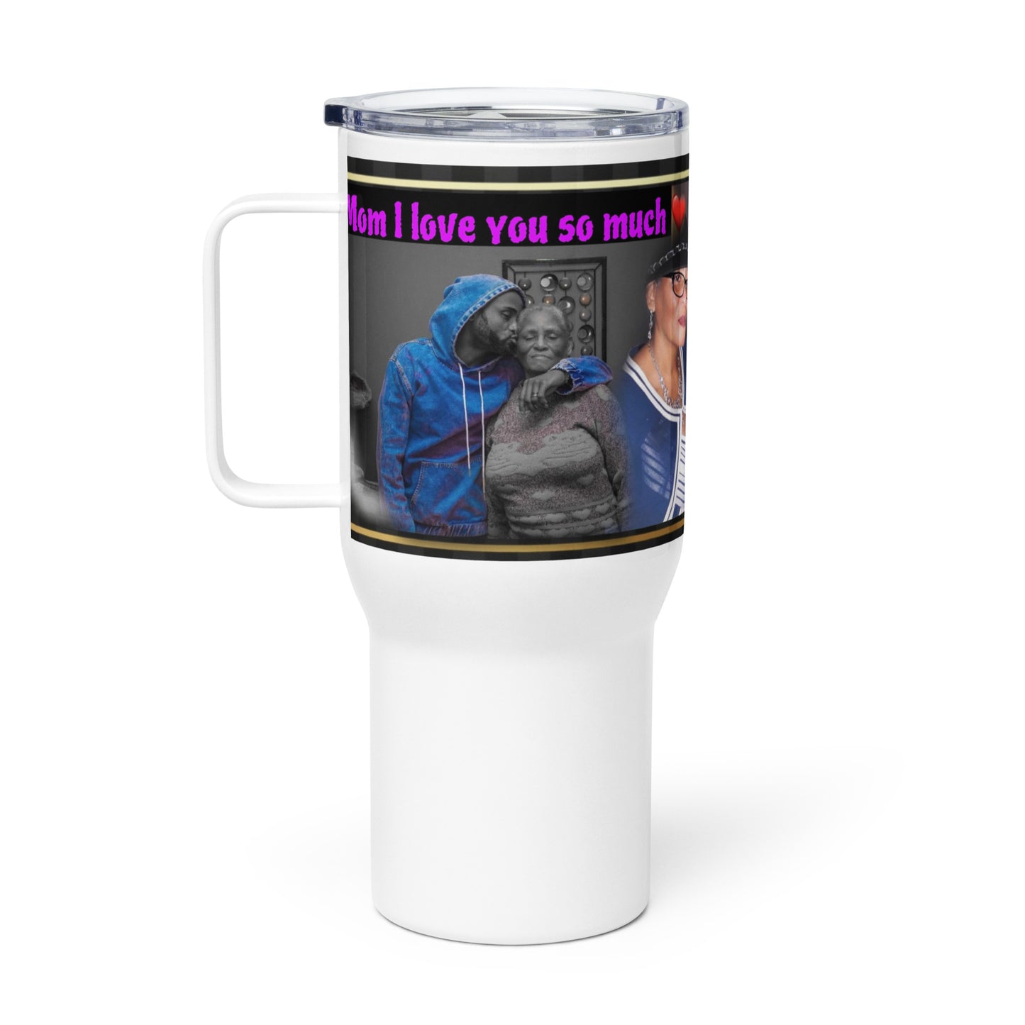 Le beau Travel mug with a handle